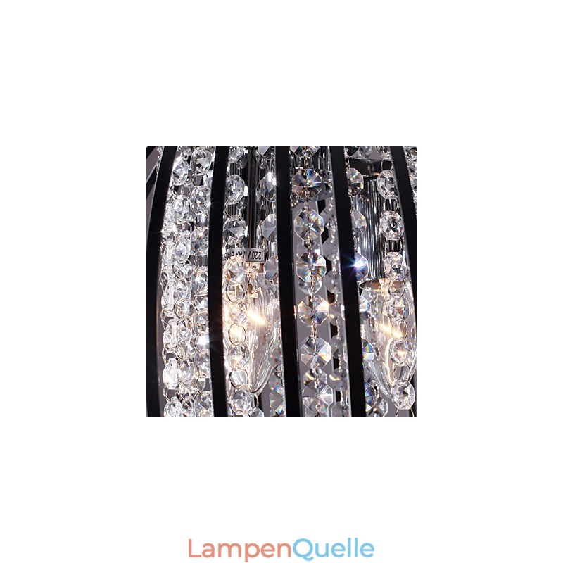 Moderne zeitgenössische Laterne Kristall Mini Stil galvanisierte Pendelleuchte