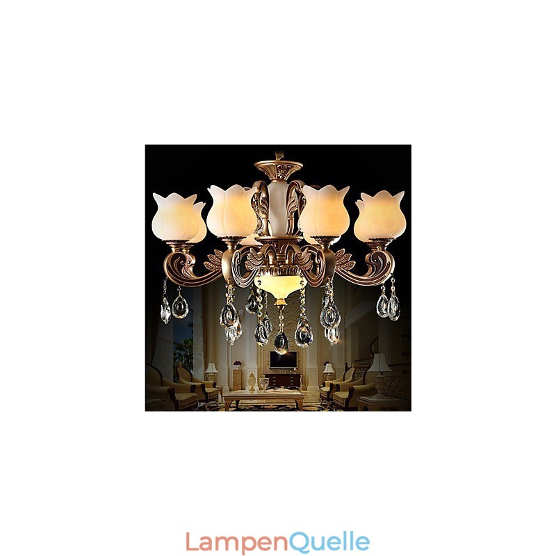 Europäische Kristall-Pendelleuchte und luxuriöse Lampe