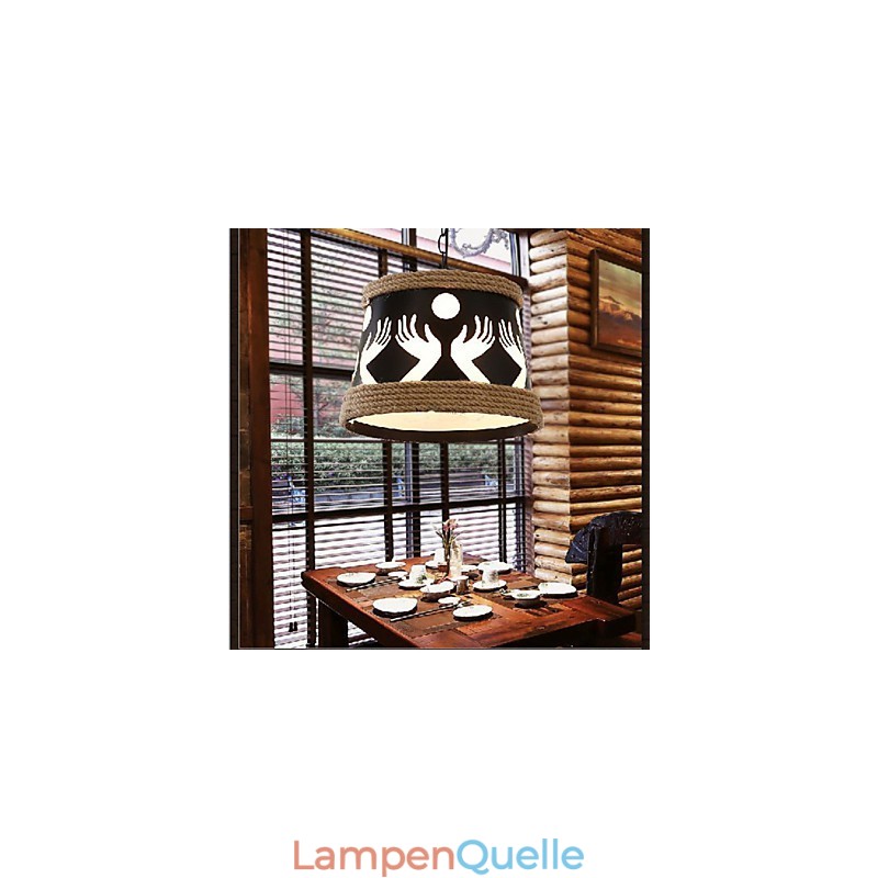 Hanf American Retro Cafe Einfacher Pastoral Kronleuchter