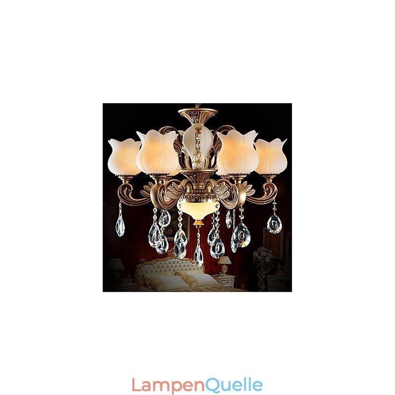 Europäische Kristall-Pendelleuchte und luxuriöse Lampe
