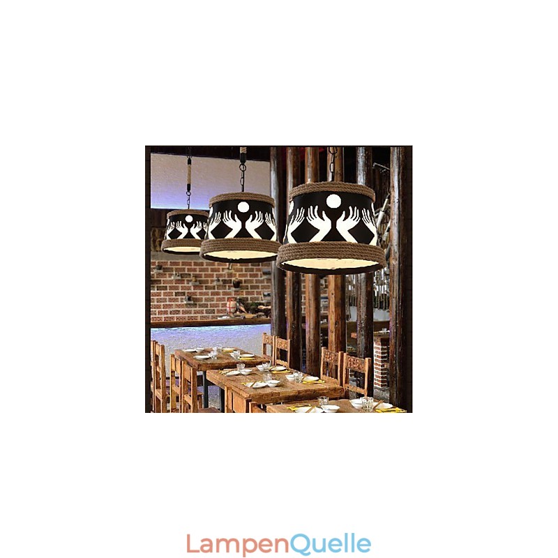 Hanf American Retro Cafe Einfacher Pastoral Kronleuchter