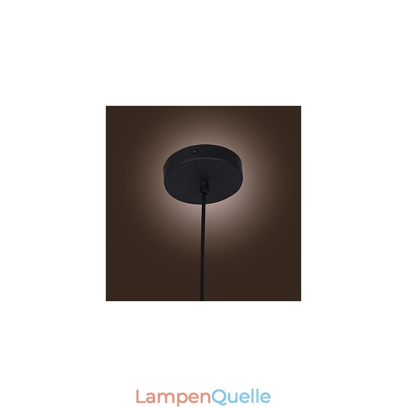 Transparente Glas-Pendelleuchte im braunen Blasen-Design