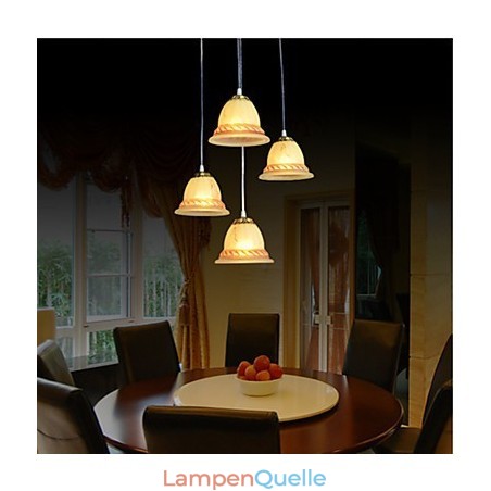 Pendelleuchte Vier Lichter Bronze Europäische Retro Klassisch Pendelleuchte Vier Lichter Bronze Europäische Retro Klassisch