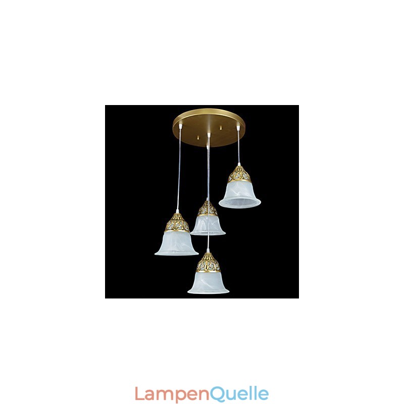 Traditionelle klassische rustikale Lodge Retro-Pendelleuchte aus Bronzemetall
