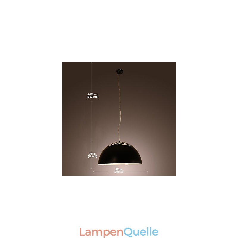 Moderne zeitgenössische Pendelleuchte mit Schalenmalerei