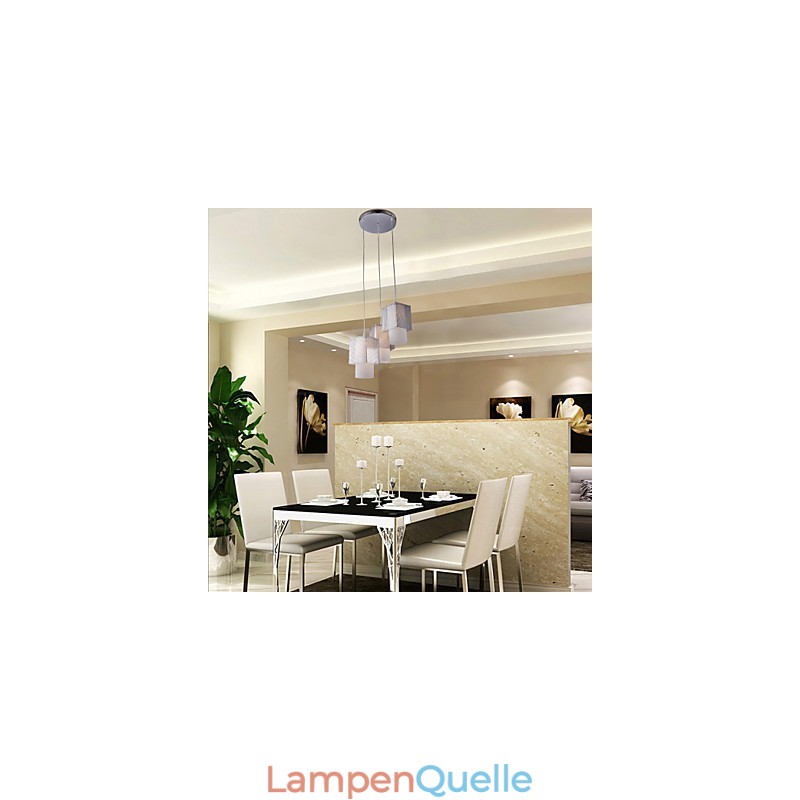 Moderne, zeitgenössische Pendelleuchte im Mini-Stil mit galvanisierter Beschichtung