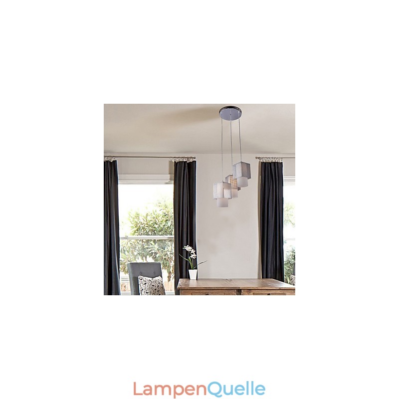 Moderne, zeitgenössische Pendelleuchte im Mini-Stil mit galvanisierter Beschichtung