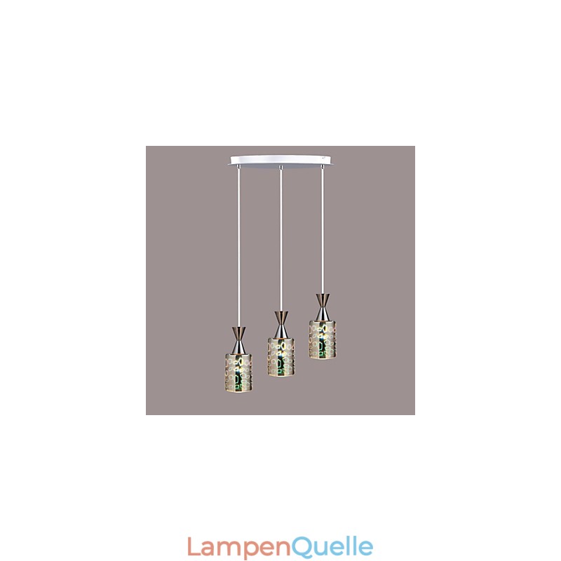 Traumlasergravur Verchromte Lampe 3 Scheiben