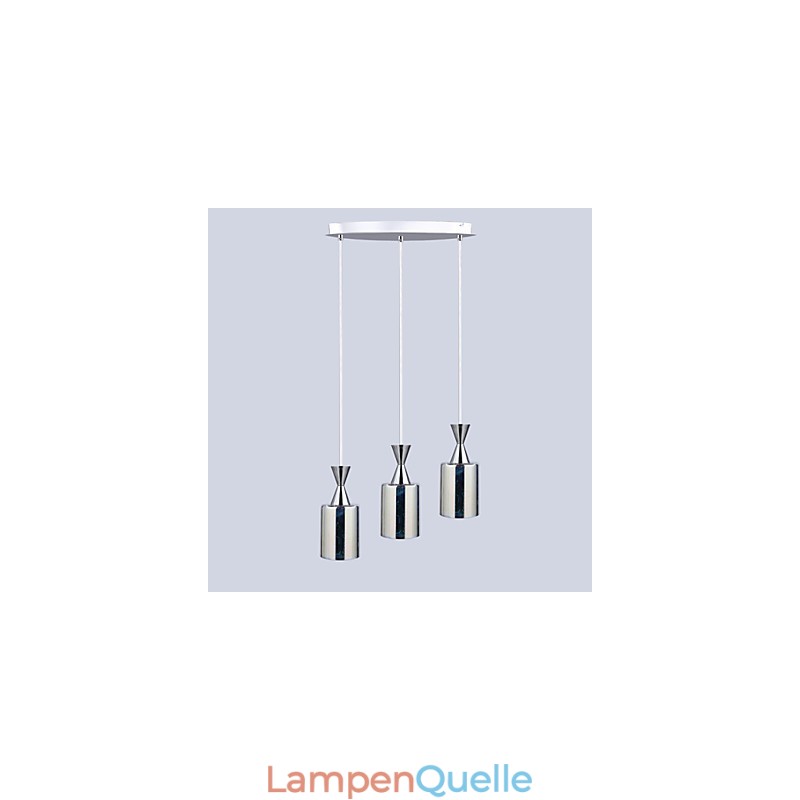 Traumlasergravur Verchromte Lampe 3 Scheiben