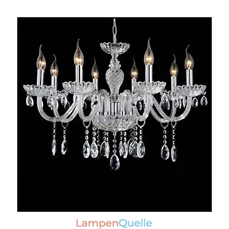 8 Licht Der Stil des Palastes Glas Kronleuchter mit Kerze Birne 8 Licht Der Stil des Palastes Glas Kronleuchter mit Kerze Birne