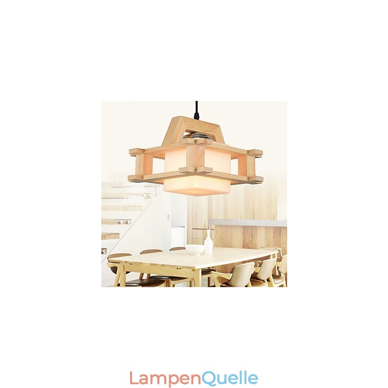 Massivholzlampe