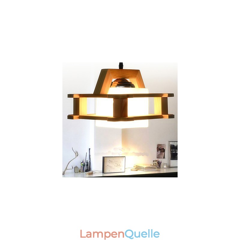 Massivholzlampe