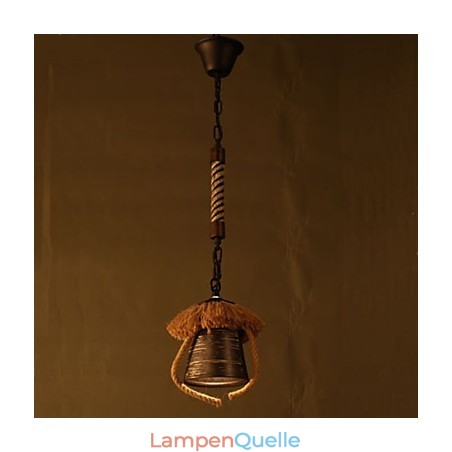 American Country Retro Hanf Keramik Lampe American Country Retro Hanf Keramik Lampe