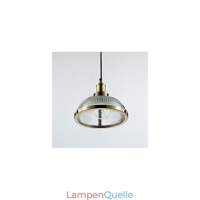 Amerikanische Retro-Glas-Lampenschirm-kleine Pendelleuchte