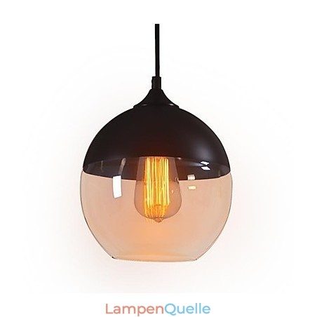 WestMenLights Moderne Vintage-Deckenpendelleuchte aus Glas, 200 mm Durchmesser WestMenLights Moderne Vintage-Deckenpendelleuchte aus Glas, 200 mm Durchmesser