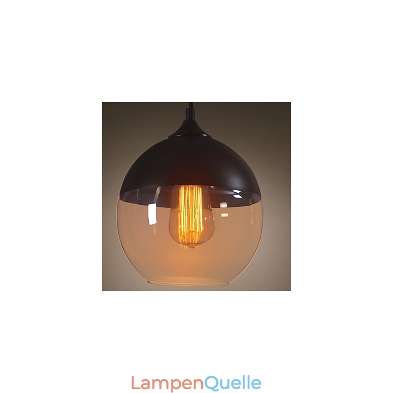 WestMenLights Moderne Vintage-Deckenpendelleuchte aus Glas, 200 mm Durchmesser