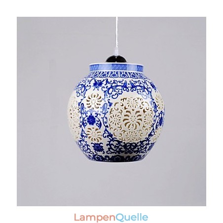 Retro Keramik lampe lampe Treppe Blau Single Head Kronleuchter Kreative Retro Keramik lampe lampe Treppe Blau Single Head Kronleuchter Kreative