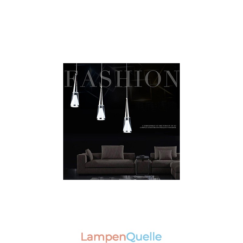 3 Lichter Pendelleuchte Modern Zeitgenössisch Metall