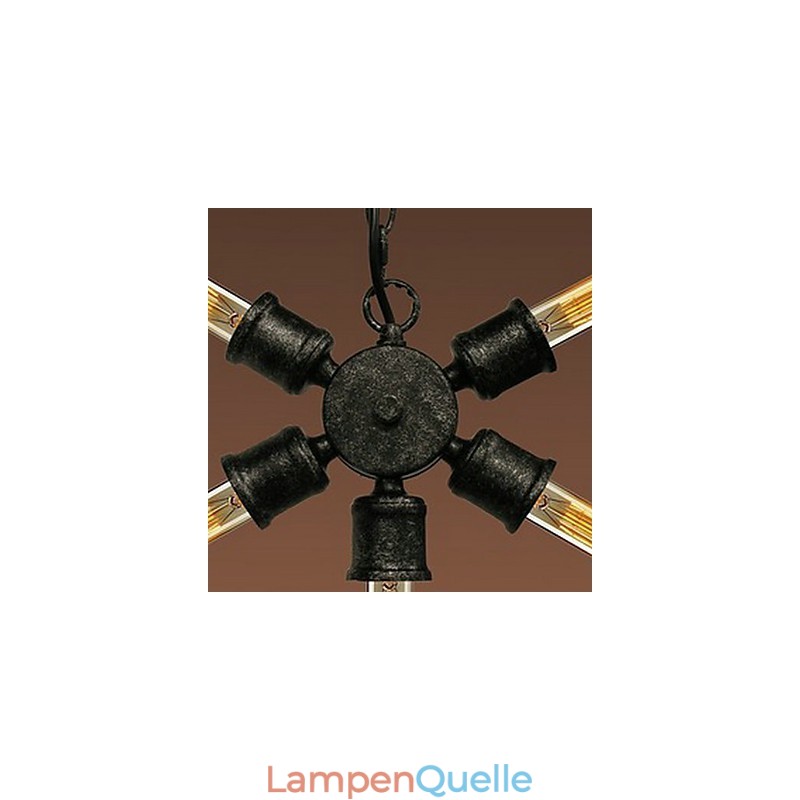 Pendelleuchte aus Metall im Retro-Stil