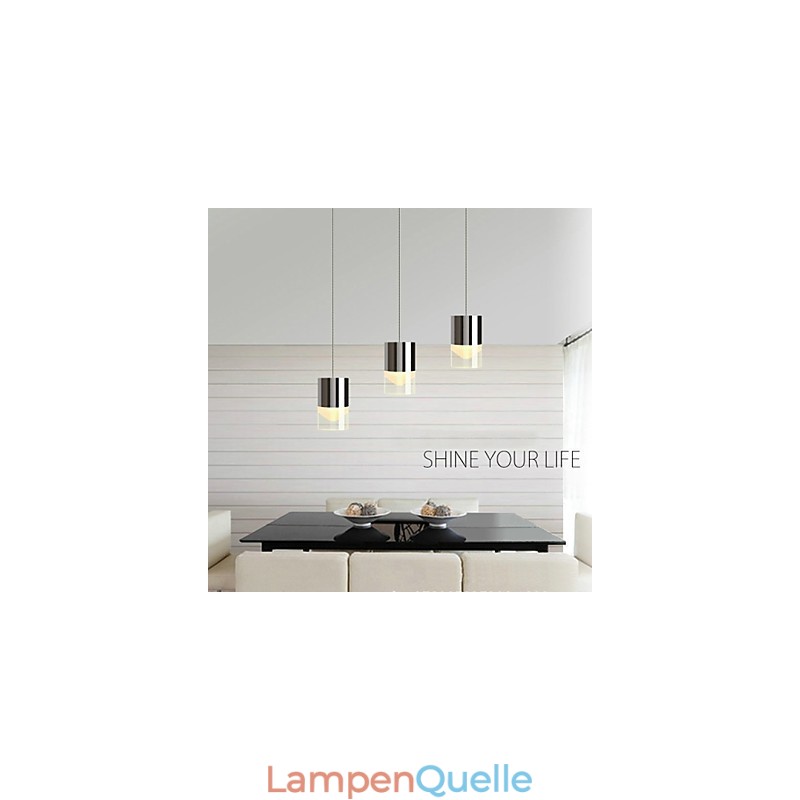 3 Lichter Pendelleuchte Modern Zeitgenössisch Metall