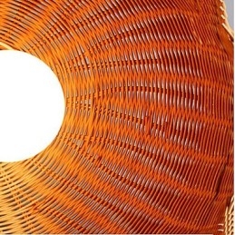 Kronleuchter aus Hyazinthenrattan