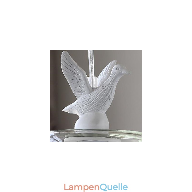 Einzelkopf-Entenküken Vögel Glas-Kronleuchter Mahlzeiten Kronleuchter