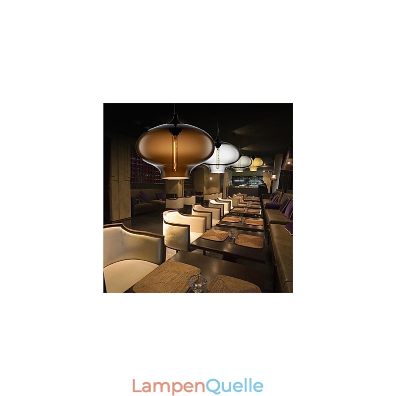 Retro Kreative Einkopf Glas Pendelleuchte Cafe Im Goldfischglas