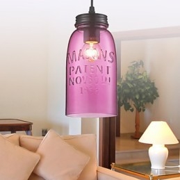 1-flammige, moderne Pendelleuchte aus Glas im transparenten Blasendesign