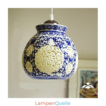 Retro Keramik lampe lampe Treppe Blau Single Head Kronleuchter Kreative Retro Keramik lampe lampe Treppe Blau Single Head Kronleuchter Kreative