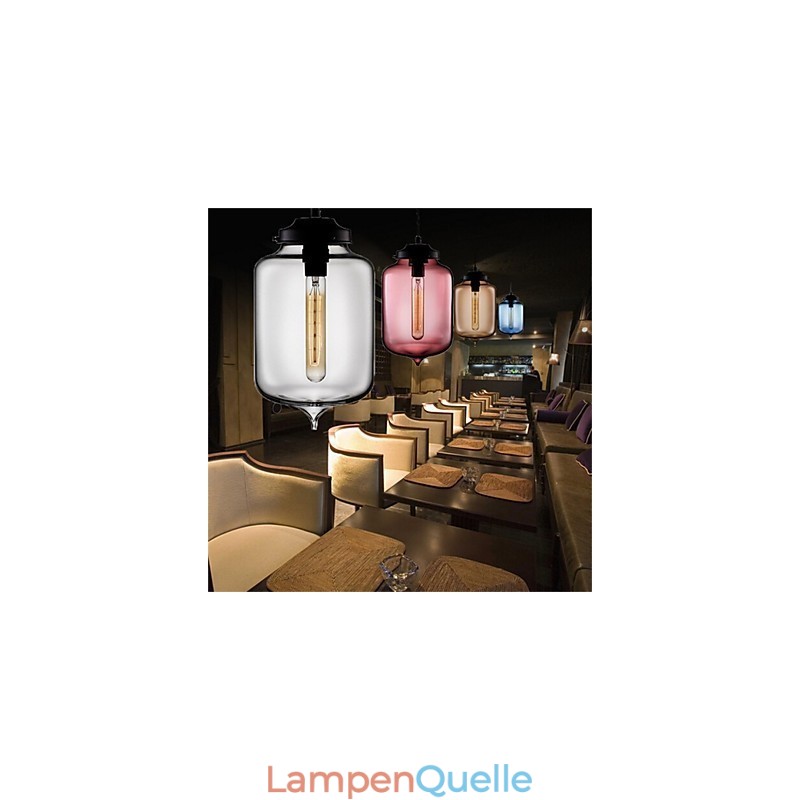 Retro Kreative Einkopf Glas Pendelleuchte Cafe Im Goldfischglas