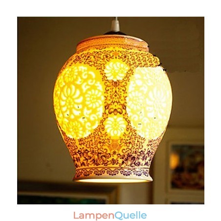 Retro Keramik lampe lampe Treppe Blau Single Head Kronleuchter Kreative Retro Keramik lampe lampe Treppe Blau Single Head Kronleuchter Kreative