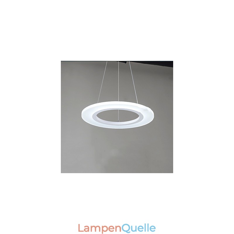 Pendelleuchte Runder Deckenleuchter Milchig Acryl Deckenleuchten mit Einzelring