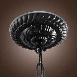 Traditionelle, klassische Pendelleuchte im Mini-Schalen-Stil in Bronze