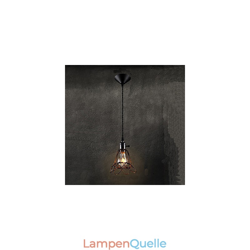 Amerikanischen Land Industrielle Wind Lampe Retro Kleine Kronleuchter Eisen Käfig