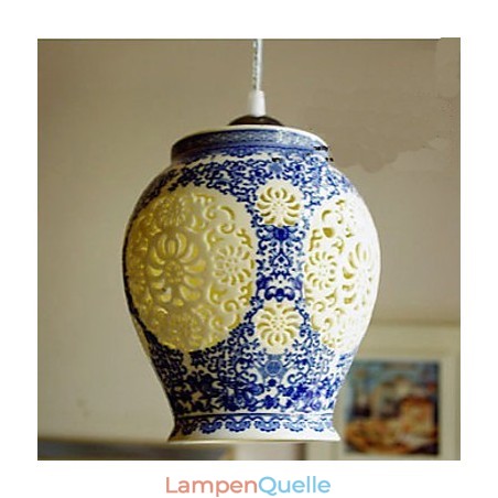Retro Keramik lampe lampe Treppe Blau Single Head Kronleuchter Kreative Retro Keramik lampe lampe Treppe Blau Single Head Kronleuchter Kreative