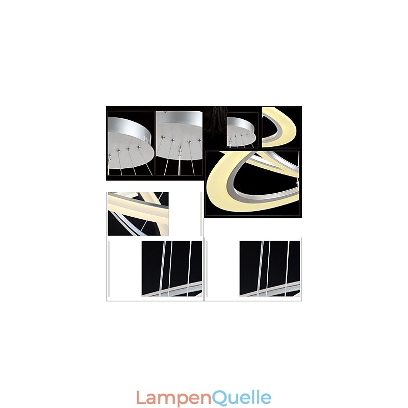 Pendelleuchte Runder Deckenleuchter Milchig Acryl Deckenleuchten mit Einzelring