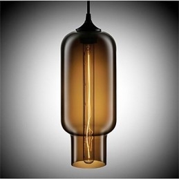 Retro Kreative Einkopf Glas Pendelleuchte Cafe Im Goldfischglas