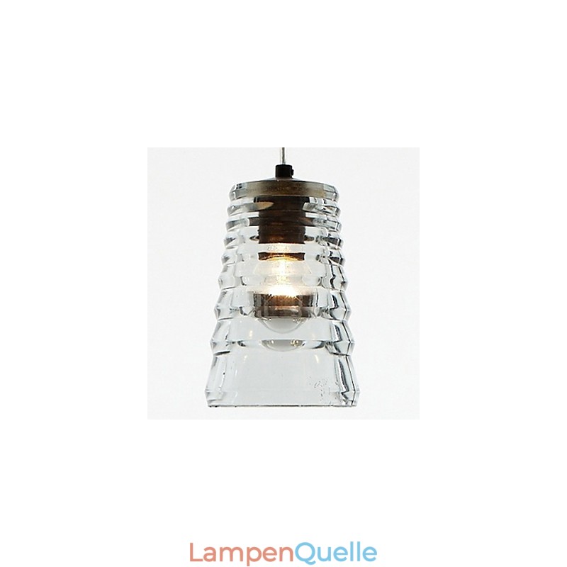 Moderne zeitgenössische Pendelleuchte aus Glas