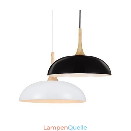 Mini Künstlerische Pendelleuchte 1 Licht Moderne Schlichtheit Schwarz Weiß Finish Aluminium & Holz Droplight Mini Künstlerische Pendelleuchte 1 Licht Moderne Schlichtheit Schwarz Weiß Finish Aluminium & Holz Droplight