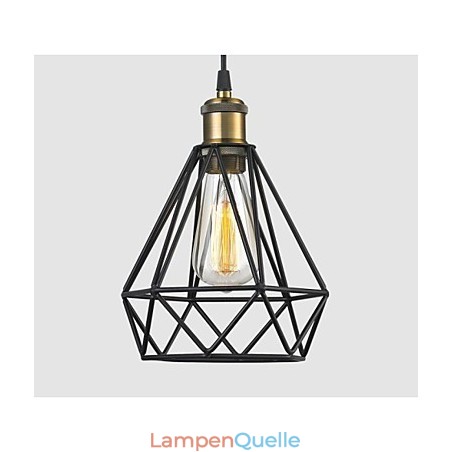 Industrielle Draht Käfig Pendelleuchte Cafe Loft Lager Beleuchtung schwarzes Kabel Industrielle Draht Käfig Pendelleuchte Cafe Loft Lager Beleuchtung schwarzes Kabel