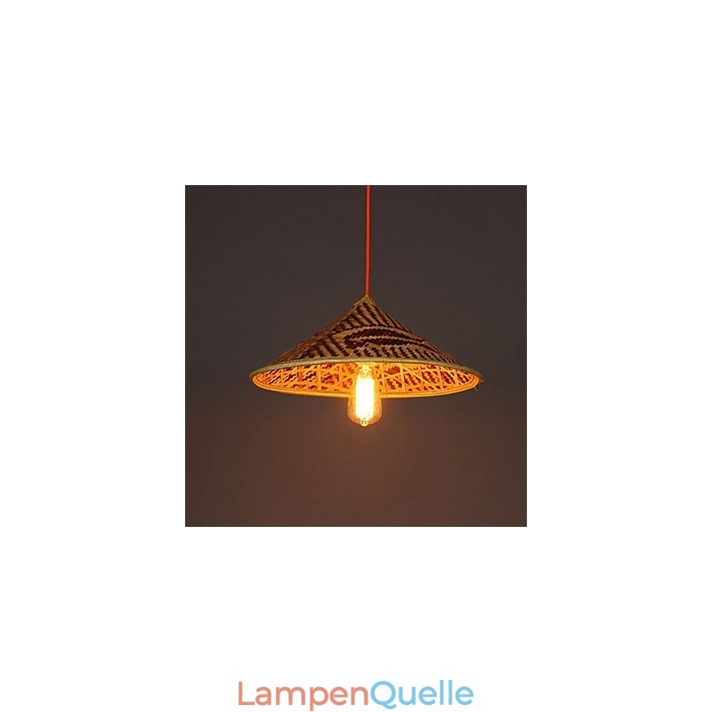 Bambushut Kronleuchter Kronleuchter Lampe Fisch Menschen Hüte