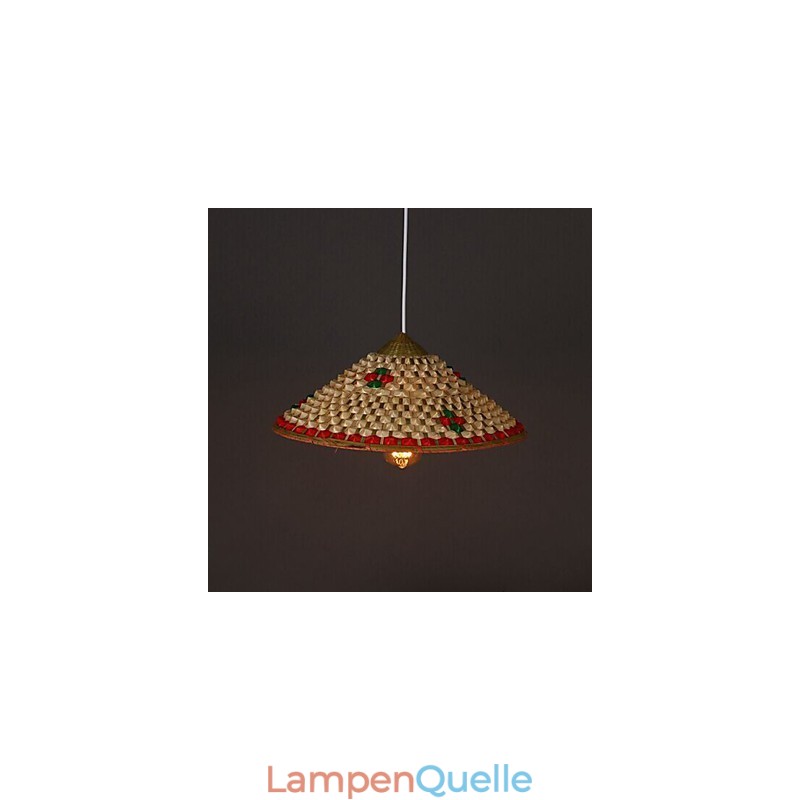 Kaffee Bambus Hüte Hut Kronleuchter Lampe