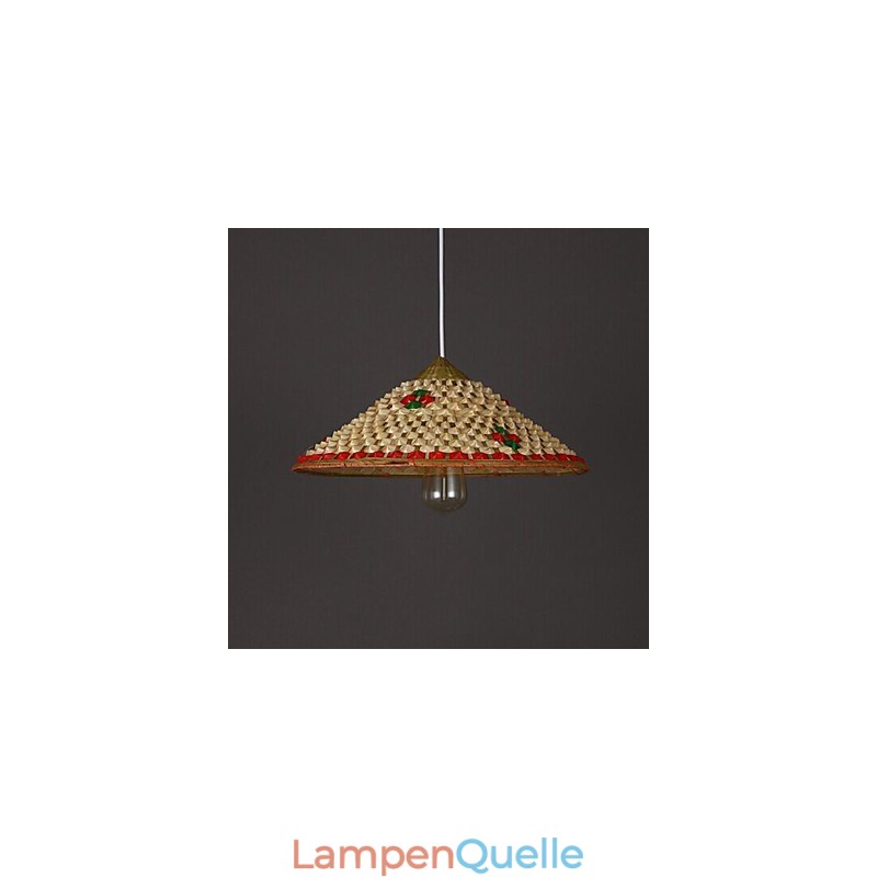 Kaffee Bambus Hüte Hut Kronleuchter Lampe