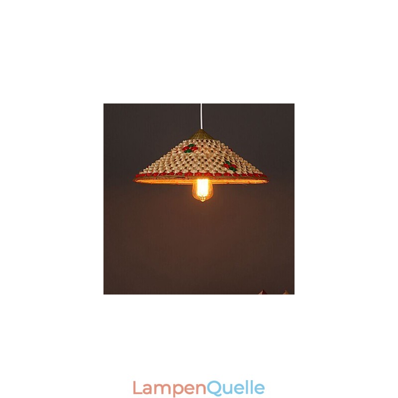 Kaffee Bambus Hüte Hut Kronleuchter Lampe