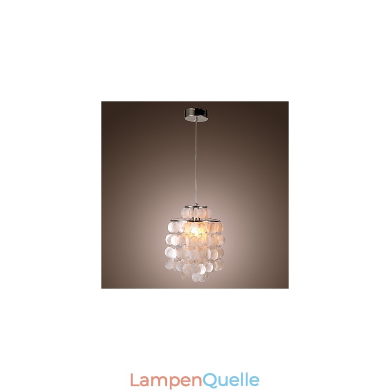 Moderne Pendelleuchte im zeitgenössischen Mini-Stil aus Chrom