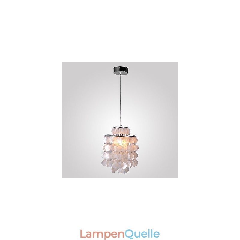 Moderne Pendelleuchte im zeitgenössischen Mini-Stil aus Chrom