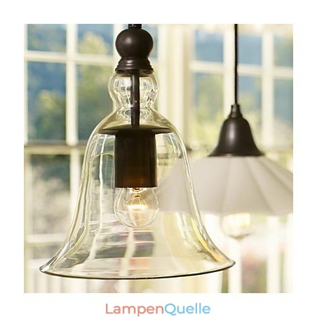 Traditionelle klassische Vintage-Pendelleuchte im Mini-Schalenstil