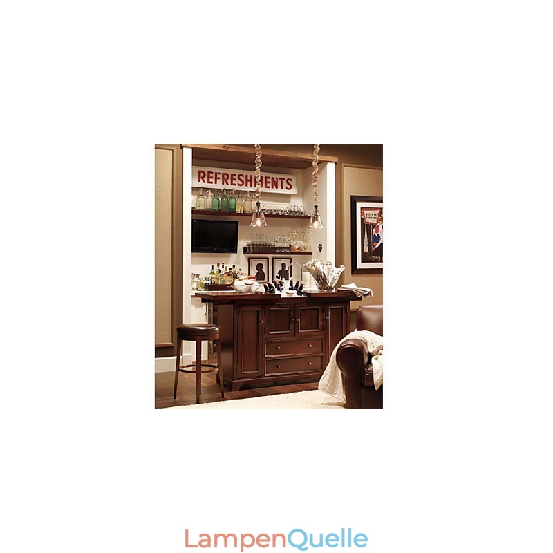 Traditionelle klassische Vintage-Pendelleuchte im Mini-Schalenstil