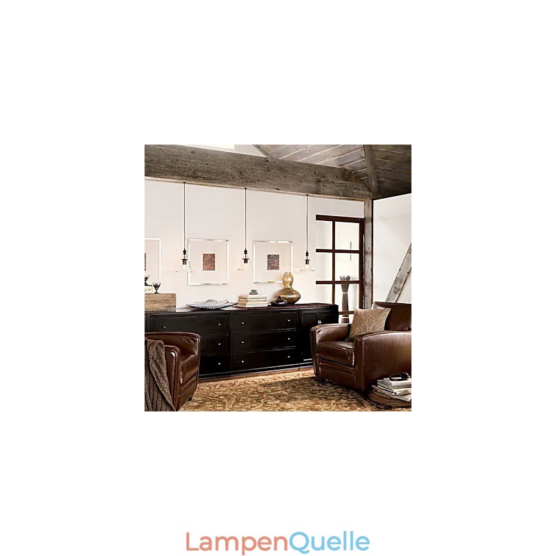 Traditionelle klassische Vintage-Pendelleuchte im Mini-Schalenstil