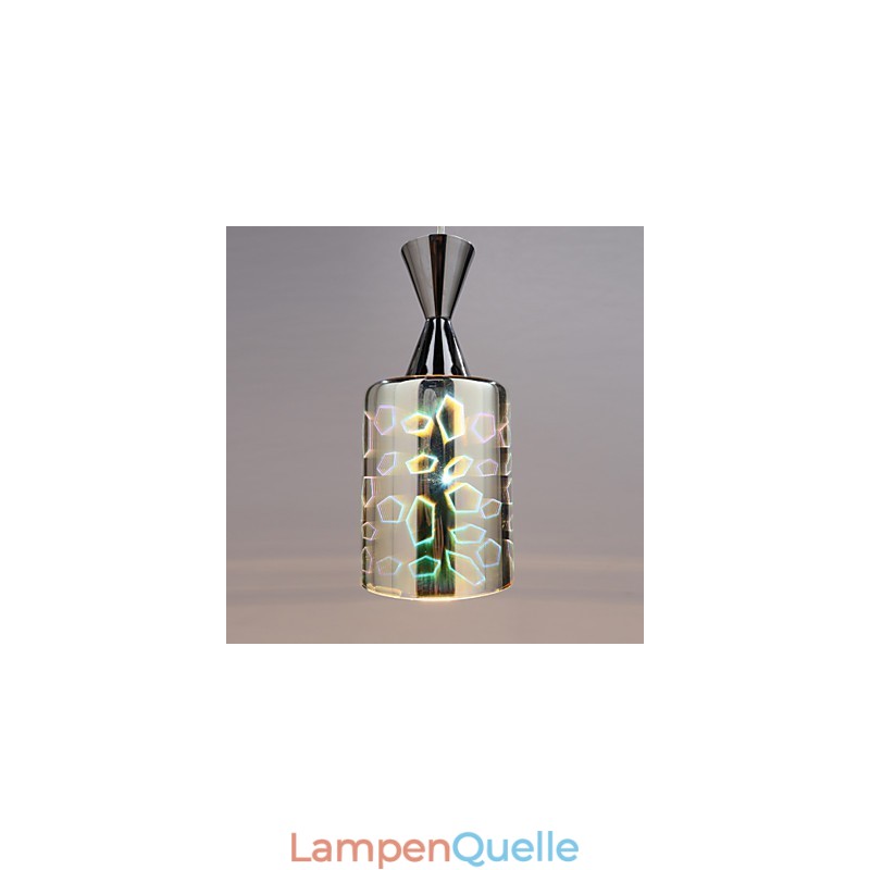 Dream Lasergravur verchromte Pendelleuchte L